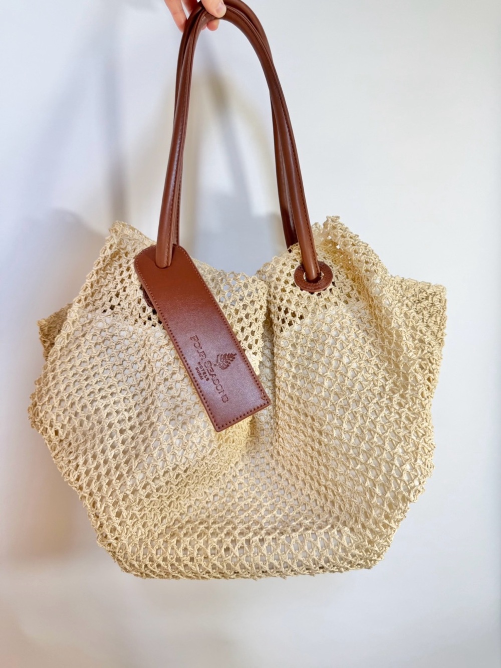 Four Seasons Dubai Large Straw Bag